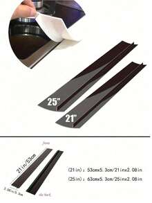 1pc Kitchen Anti-Pollution Sealing Strip, Silicone High Temperature Resistant Kitchen Gap Sealing Strip, Oil & Dirt Resistant Gas Stove Gap Soft Sealing Strip - Multicolor - View 5