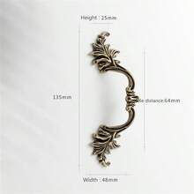 1 Pc European Style Zinc Alloy Retro Bronze Ancient Silver Handle Furniture Cabinet Door Handles Cupboard Wardrobe Door Pulls Drawer Knobs Wine Cabinet Handle Furniture Hardware