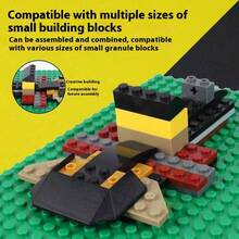 1 pieza Placa base grande de bloques de construcción con cuentas, placa base DIY de 16*32 puntos, accesorio de bloques de construcción, compatible con todas las principales marcas, adecuado como regalo de Halloween, Navidad y Pascua - Multicolor - Ver 4