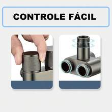 Válvula De Controle Dupla 1 Entrada 2 Saídas Para Máquina De Lavar