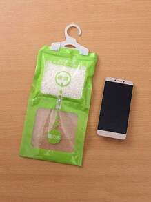 2/4/8件衣服橱柜卧室吸收袋家用悬挂式除湿袋家用旅行便携除湿袋湿度包装干燥袋 (绿色,65g)