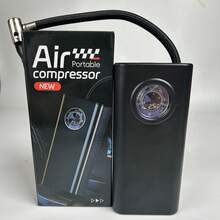 便携式无线轮胎充气泵，3倍快速充气，绝缘材料，可充电电池，理想的户外礼物，自动断电 | 150PSI快速充气泵，适用于汽车、自行车、摩托车、SUV、球类等，多用途，配备3个充气喷嘴，特斯拉，PSI/BAR/KPA/KG CM²