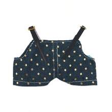 Doll Outfit Set: Denim Overalls, Bucket Hat, Bag Charm, Shoes For Labubu (Doll Not Included) - Multicolor - View 20