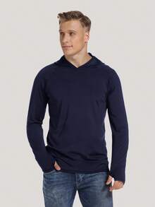 HOPLYNN 5pcs Men's Quick Dry Hooded T-Shirts With Thumb Clips, Sports Pullovers For Running Exercise - 彩色 - 查看 4