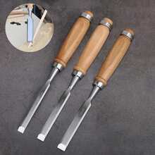 1 x zestaw dłut do obróbki drewna, stalowa głowica młotka, drewniany uchwyt, materiał kompozytowy, ergonomiczne narzędzia do obróbki drewna