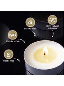 BUCICE 50pcs/Set Smokeless Mini Tea Candle Set, Suitable For Birthday, Hotel, KTV, Wedding, Couples, Proposal And Other Occasions, Fragrant Candles Without Smoke - Multi Scents - View 7