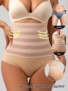 A Women's High Waisted Lace Hip Lifting And Abdominal Cinching Underwear,