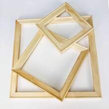 1片原木榫卯组装简易相框/家居装饰相框/手工DIY组装相框/大尺寸相框 - 彩色 - 查看 5