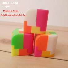 1pc Intelligent Assembly Ball, Mini Children's Puzzle Assembling Building Blocks Toy, Assemble Magic Cube, Brain Teaser Toy, Luban Lock Clip-On, Develop Spatial Thinking, Gift For Birthday, Children's Day, Easter, Halloween, Christmas, Perfect Gift