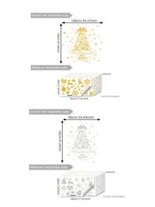 1/2sets Christmas Wall Sticker, Gold Silver Christmas Elements Christmas Tree Snowflake Glass Sticker Window Sticker, Home Holiday Decoration, Static Adsorption, Removable, No Electricity Required.Perfect And Christmas Gift For Lovers, Parents And Friends. Christmas Decorations Christmas Decoration Christmas Decorations Home Home Decor Room Decor