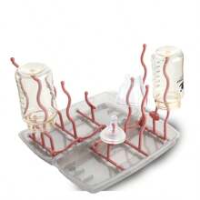 Baby Bottle Brush Set, Multi-Functional Detachable Draining Rack, Drying Rack, Nipple Strainer Rack, Travel Set