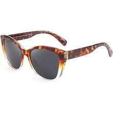 Gafas de sol polarizadas, estilo clásico lentes de sol ojo de gato para mujer - Transparente - Ver 12