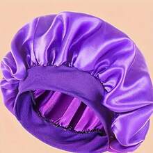 1 Satin Sleeping Cap Loose Elastic Band, Comfortable Fit, 85% Polyester Fiber 15% Elastane, No Fragrance, Daily Hair Care Accessories, Elegant Sleeping Cap | Satin Texture