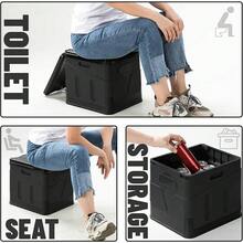 Portable Outdoor Folding Toilet Car Toilet Bucket For Camping Hiking Trips Beach - Por defecto - Ver 8