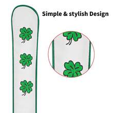 1pc Four-Leaf Clover Design Golf Club Alignment Stick Sleeve, Training Aid - White - View 5