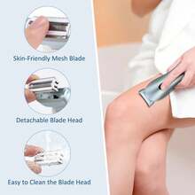 Elektrischer Rasierer für Damen, schmerzfreier Multifunktions-Rasierer für Frauen zum Entfernen von Haaren an Bikinizone, Achseln und Beinen, mit Ladestation, für Nass- und Trockenanwendung, 400mAh