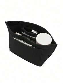 Purse Organizer Insert For Le Pliage Tote Bag Organizer Insert Multi Pocket Felt Handbag Organizer Zipper Bag Organizer Inter Bag, Multifunctional Portable Divider Pouch For Spacious Cosmetic Storage, Lightweight Travel And Casual Style Bag Accessories