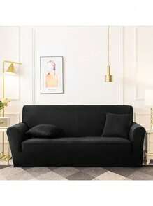 1 einfarbiger Sofabezug aus Milchseide mit Elastik, moderner ganzjähriger Sofabezug in einem Stück, haustierfreundlicher Sofaschutz, maschinenwaschbar, haustierfreundliche Heimdekoration, 1 Sitz, 2 Sitze, 3 Sitze, 4 Sitze