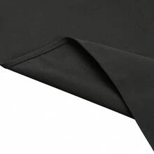 6 Pack Polyester Napkins For Wedding Restaurant Cocktail Party Cloth Napkins - Black - View 3