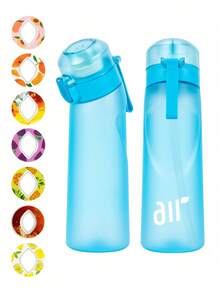 1PC Flavored Water Bottle, Bottle Starter Set, Drinking Bottle With One Random Flavoured Pods Suitable For Gyms, Schools, Flavored Water Bottle