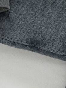 2pcs/Set Boys Casual Embroidered Letter Graphic Crew Neck Long Sleeve Top And Pants, Fleece Warm Outfit For Autumn/Winter