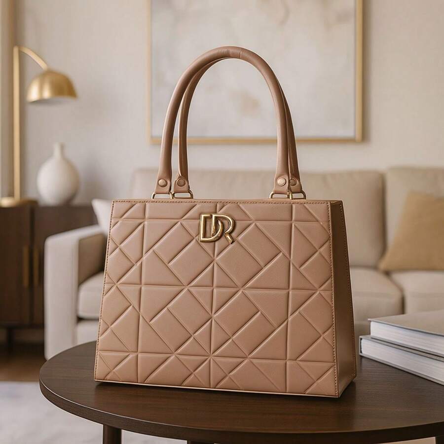 Women's Medium Modern Crossbody Shoulder Bag Spacious Interior Pocket Premium Quality Immediate Shipping - 裸色 - 查看 1