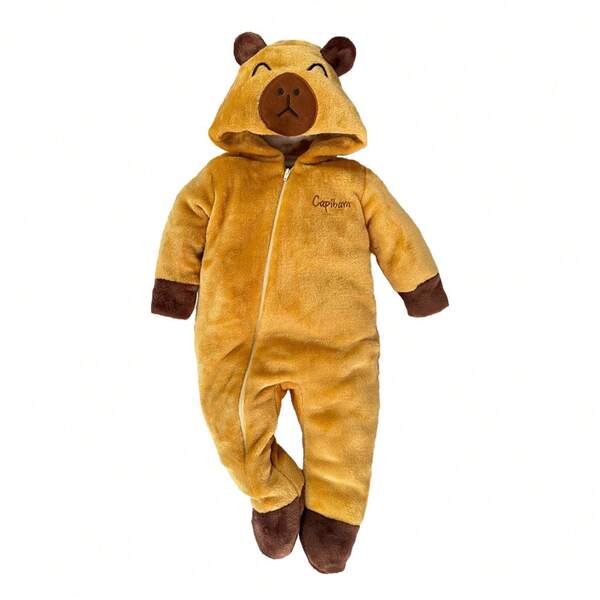 Baby Kisses Mameluco para Beba con gorro bordado Capibara