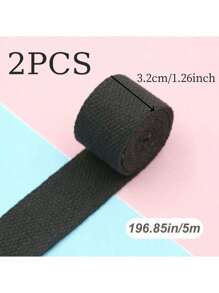 1 Stück 5M*32MM /5M*25MM Polyester-Gurtband in Farbe, tragbares Gurtband, Rucksackgurt Nähzubehör für Bekleidung, Nähstoffe, DIY Weihnachtsdekoration, Polyester-DIY-Gurtband, Rucksackgurt Band