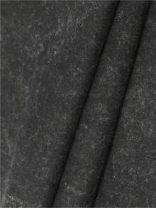 Men's Printed Pattern Washed T-Shirt - Casual Loose Summer T-Shirt With Star And Flame Design, Adult Brown 100% Pure Cotton Round Neck Shirt, Breathable T-Shirt | Avant-Garde Casual Wear | 100% Pure Cotton Printed T-Shirt - 黑色 - 查看 5