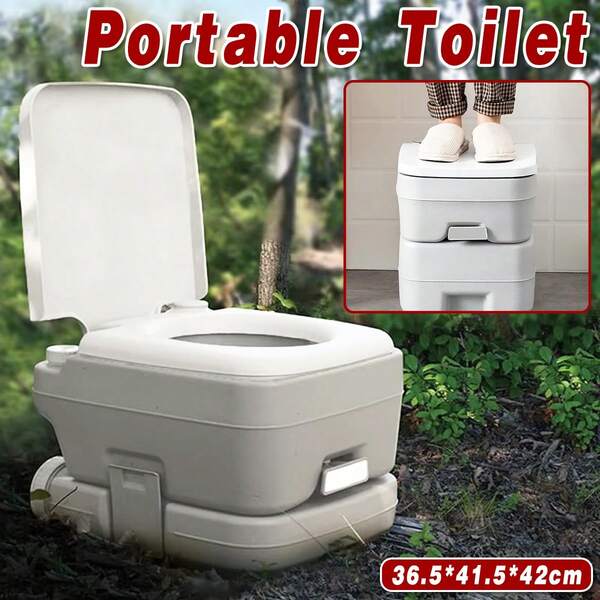 Aimall Camping Toilet, Portable Toilet For Adults, Portable Travel Folding Toilet With Lid And Paper Holder, Compact Potty For Car, Camp Toilet Portable Toilet For Camping, Hiking,Truck, RV, Beach