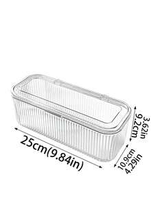 1pc Transparent Acrylic Crystal Bracelet/Necklace/Jewelry Display Box, Jewelry Storage Box, Anti-Oxidation Thickened Bracelet Box - Multicolor - View 2