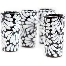 Cups - Black Background White Brushstroke - View 3