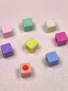 10 قطع من خرز الأحرف الملون من الأكريليك بقطر 12 مم، لصنع المجوهرات DIY، مناسب كهدايا للأصدقاء