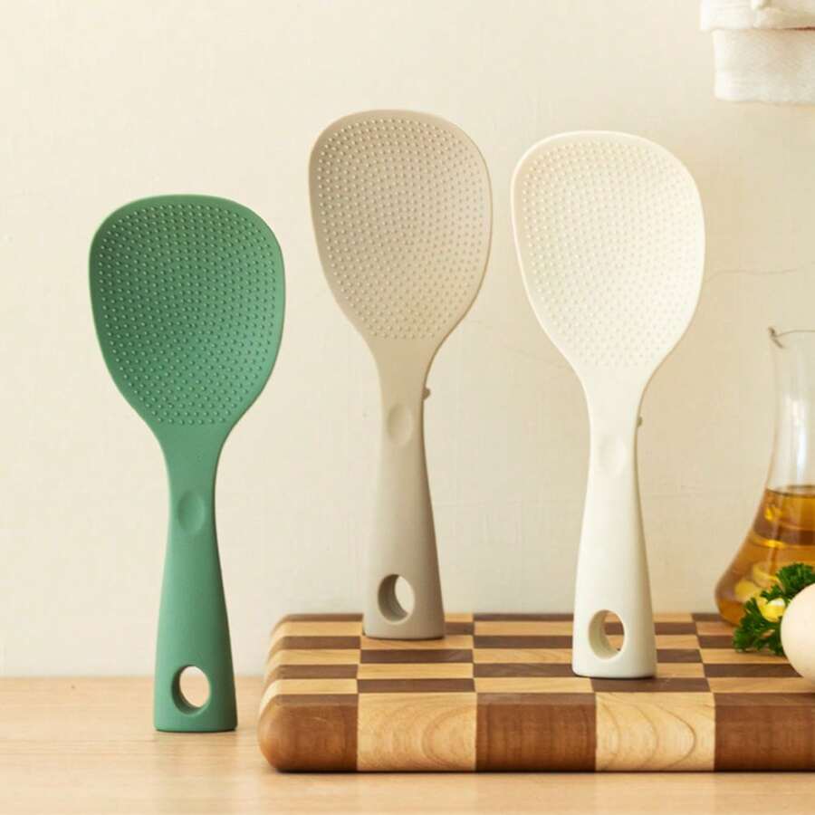 1/2/3件套耐热硅胶饭勺，电饭煲不粘硅胶勺，厨房小工具