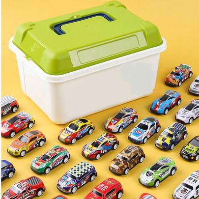 Bộ 20/30/60 xe đồ chơi trẻ em có cơ chế kéo đẩy, kiểu dáng và màu sắc xe ngẫu nhiên, xe đồ chơi ma sát nhỏ gọn, món quà tuyệt vời cho trẻ em, Giáng sinh, Năm mới, tựu trường.