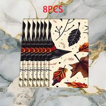 2/4 pièces set, serviettes à vaisselle imprimées avec motif chapeau de sorcière et feuilles tombées, Halloween, microfibre super absorbante, serviettes de cuisine et de cuisson modernes, serviettes à vaisselle imprimées, serviettes de nettoyage, serviettes de bain, super douces et très absorbantes, excellent cadeau pour les voisins, les mamans, les amis, anniversaire, Halloween, pendaison de crémaillère, décoration de cuisine, articles ménagers essentiels - Multicolore - Voir 13