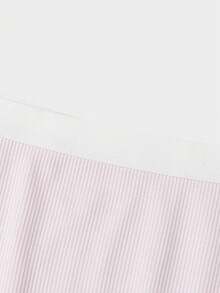 Balabala Paquete de 3 bragas triangulares de algodón suaves y cómodas para niñas - Tono rojo púrpura - Ver 3