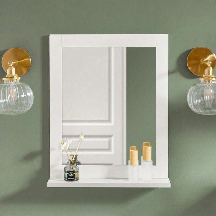 SoBuy Bathroom Mirror FRG129-SG - 白色 - 查看 1