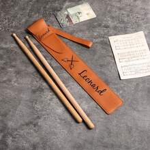 Leather Drumstick Bag With Personalization, Custom Drum Stick Bag, Drummer Gifts,Drumstick Holder Pouch, Gift For Drummer Personalized,Personalized Gifts,Christmas,Christmas Gift,Drumstick Holder,Drumsticks,Gift For Musician,Drumsticks Case,Drumsticks Bag,Music Gift,Drums,Gift For Him - Multicolor - View 3