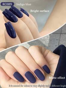 XEIJAYI 6pcs 15ml Blue Series Nail Polish Set, Long-Lasting Popular Color Gel Varnish Kit, Soak Off UV/LED Gel Polish, For Home Salon Nail Art Summer DIY Nails - Multicolor - View 6