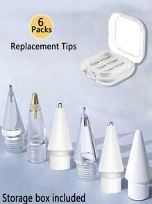 Replacement Pencil Tips Compatible With Apple Pencil 1 2 Pro Gen Universal Soft Nibs Tablet Pen Tip For IPencil IPad Pro Stylus Pen Nib Gifts For Mother, Family, Friends, Birthday, Holiday Pen Accessories