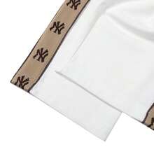 MLB Casual Men's And Women's Pants, Loose-Fitting Retro Long Pants, Classic Monogram Tape Wide Pants, Comfortable Outdoor Travel Sports Pants 3APTM0351-50IVS