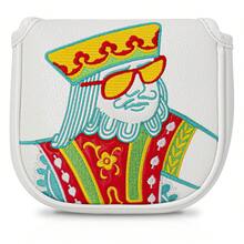 扑克牌 JQK 高尔夫球杆推杆套 高尔夫球杆头套 高尔夫球杆配件 高尔夫用品 限量版 - 白色 - 查看 10