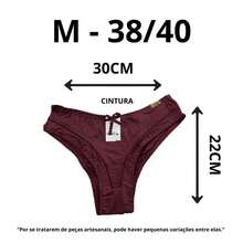 KIT COM 2 Calcinha 2 Bicos Microfibra Reforçada Tangão Premium Designer Diferente - Multicolorido - Visão 7