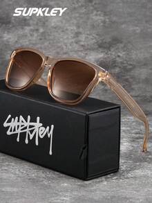 SUPKLEY Gafas de sol de mujer de estilo de vacaciones de lujo exquisitas de la marca SUPKLEY, con lentes TAC, montura ovalada, versátil y clásica, a prueba de viento, polvo y resistente a los rayos UV, con empaque de marca como regalo perfecto