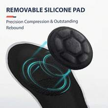 1个网球肘支撑护具，带可拆卸衬垫，男女通用可调节网球肘护具，舒适的高尔夫球肘绑带，网球肘固定器，运动及日常使用的理想之选。 - 黑色 - 查看 2