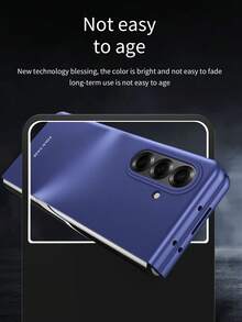 حافظة هاتف كاملة الجسم بتشطيب مطفي متوافقة مع Galaxy Z Flip3/4/5/6/7/7FE، Z Fold3/4/5/6/7، حافظة هاتف ذات موحد اللون أنيق للخريف، حافظة هاتف Fold7 متعددة الاستخدامات عالية الجودة، حافظة هاتف W26 بألوان البنفسجي/الأسود/الوردي/الأزرق، حافظة هاتف شخصية