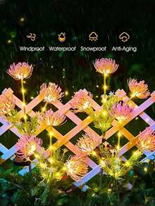1pc Solar Powered Cosmos Flower Light Set - Includes Illuminating Lotus Flower, Solar Powered Outdoor Pink Flower Garden Solar Light, Outdoor Landscape Lighting, LED Floral Lights, Solar Flower With Glowing Petals And Stem, Upgraded Solar Panel, Outdoor Garden Decor, Patio Decoration And Mother's Gift, Ideal For Outdoor Garden Decor, Great For Thanksgiving Gift And Romantic Gift!