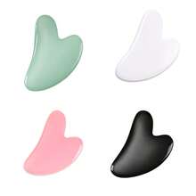 Nuevo set de rodillo y raspador facial Gua Sha - Masajeador facial, de cuello y de ojos para reducir la hinchazón y las arrugas, herramientas de spa para mujeres y hombres, kit de regalo de 4 colores