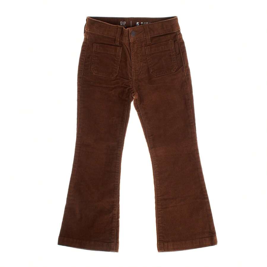 Pantaloni a zampa in velluto a coste da bambina GAP 434282 - Consegna in 24/48 ore nella Penisola e nelle Isole Baleari - Castano - Visualizzare 1